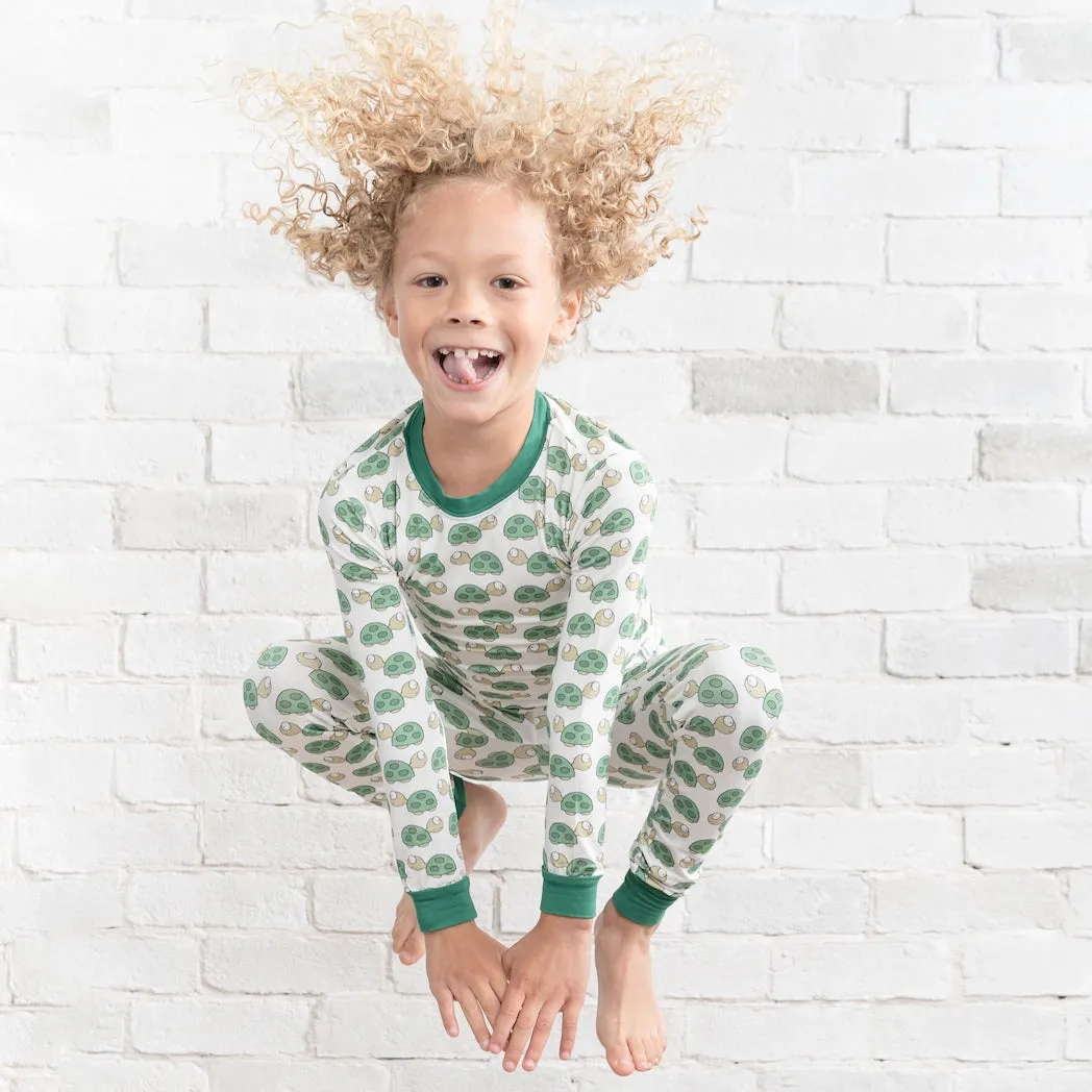 • The Turtle Take-Over • ‘Sleep Tight’ Two-Piece Bamboo Pajama and Playtime Set