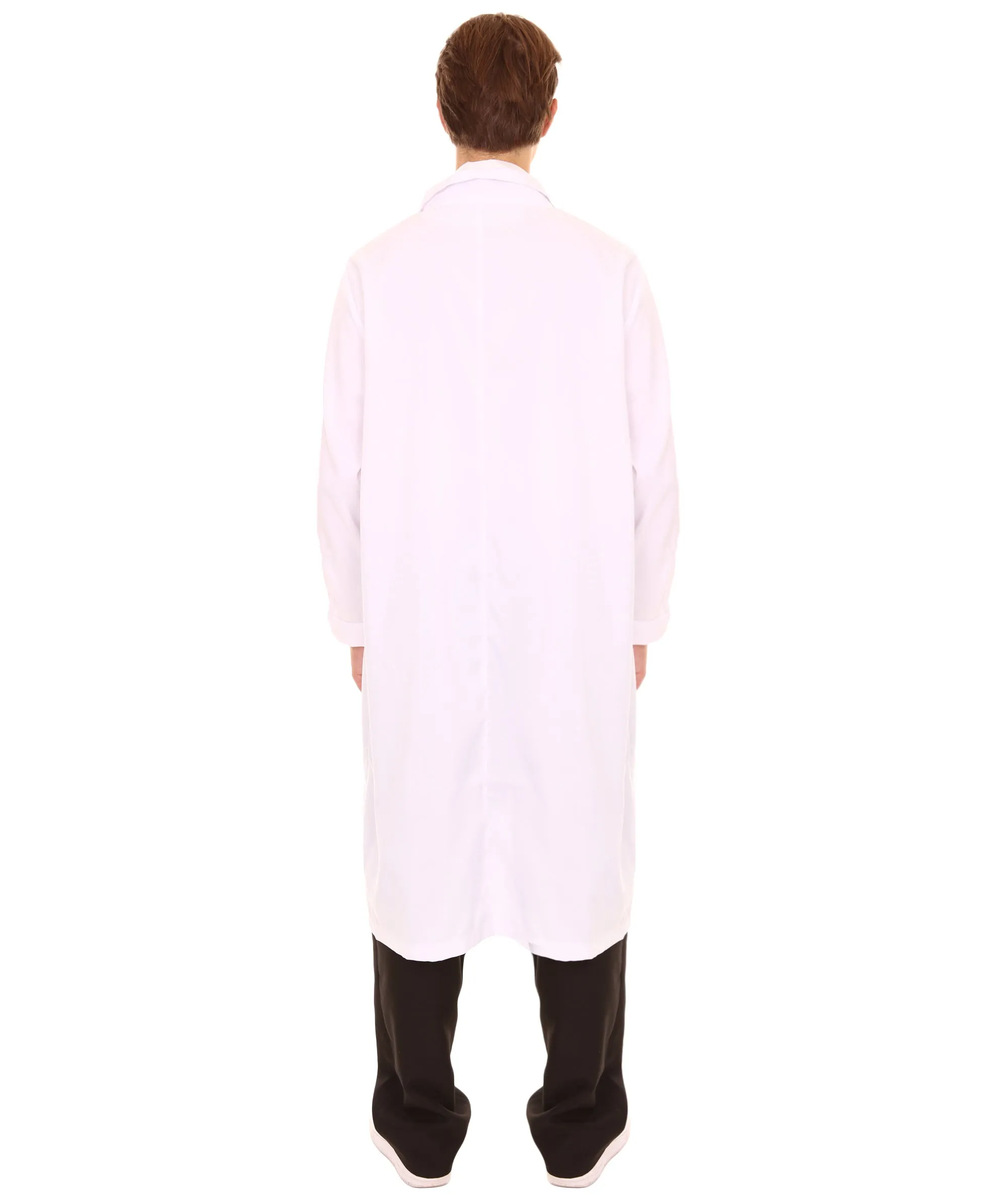 Adult Men's Crazy Scientist Doctor Robe Coat Costume | White Cosplay Costume