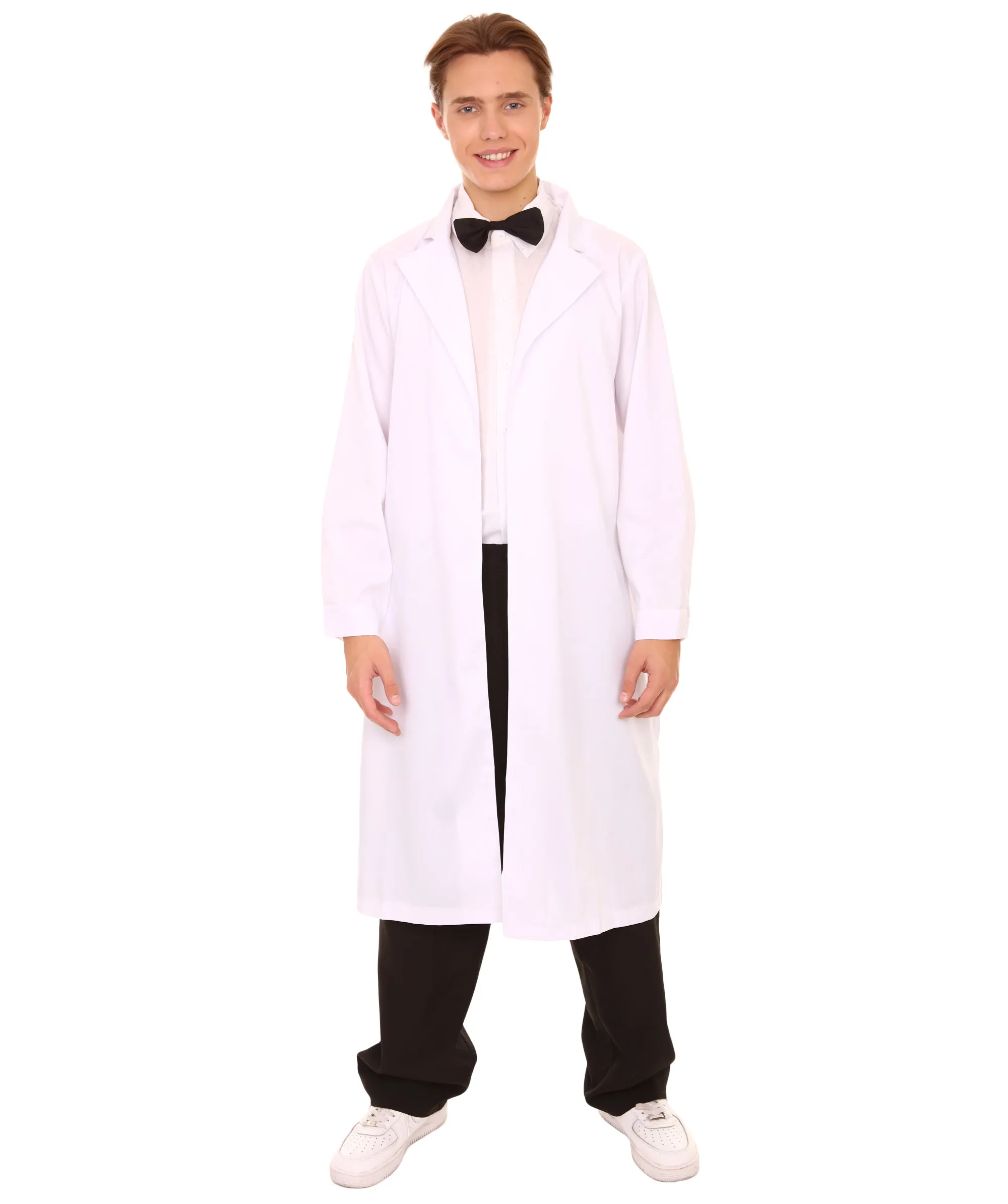 Adult Men's Crazy Scientist Doctor Robe Coat Costume | White Cosplay Costume