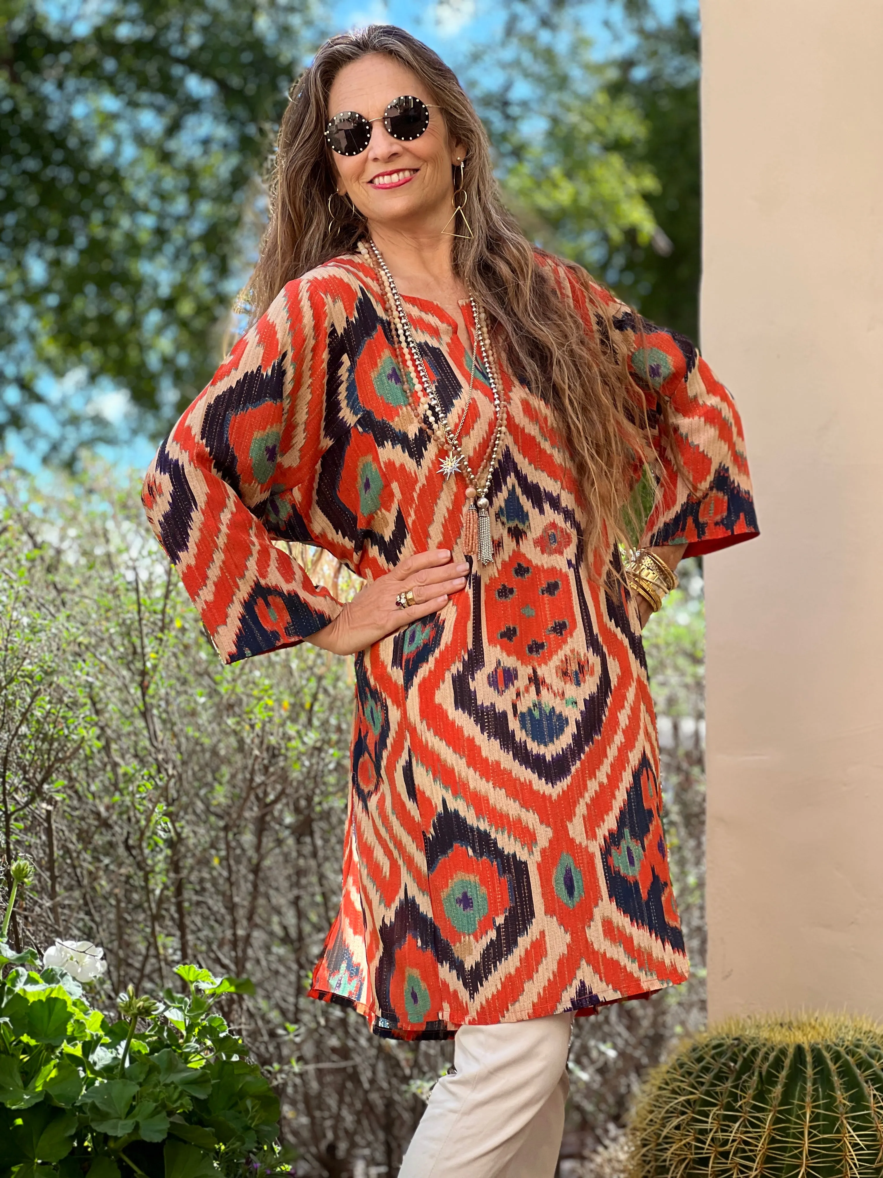 Angelo Tangelo Silk Tunic