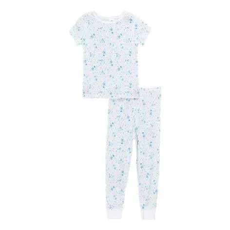 Aqua Wild Ditsy Shirt and Pant PJ Set