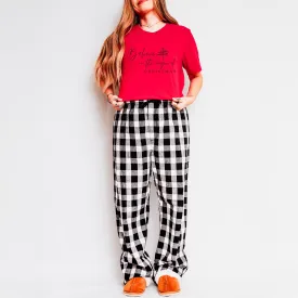 Believe In The Magic Tree | Plaid Pajama Set