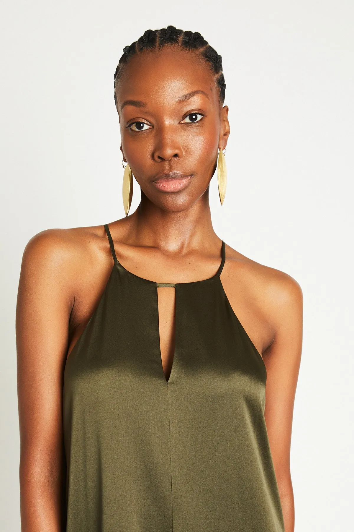   Beryll Sienna Silk Dress | Olive