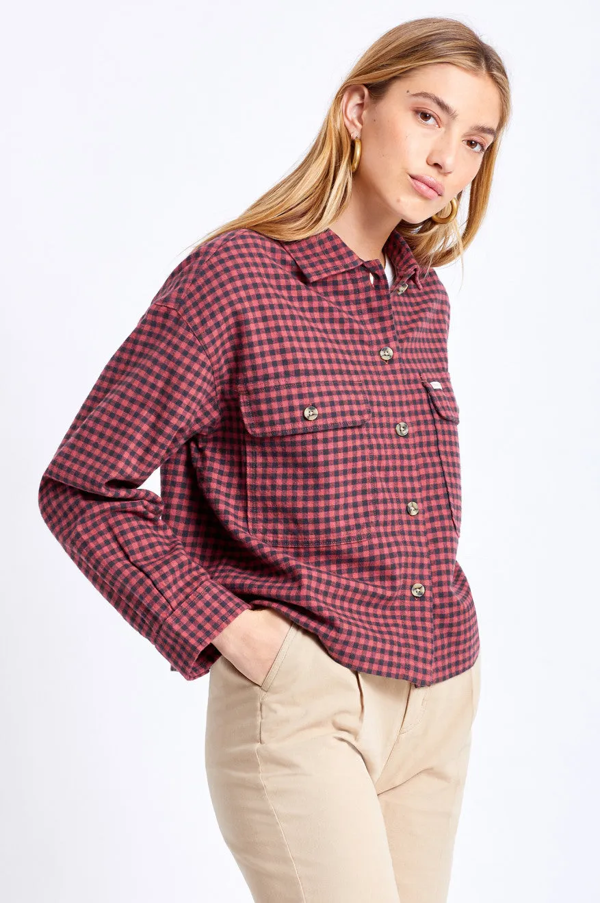 Bowery Women's Lightweight L/S Flannel - Cowhide