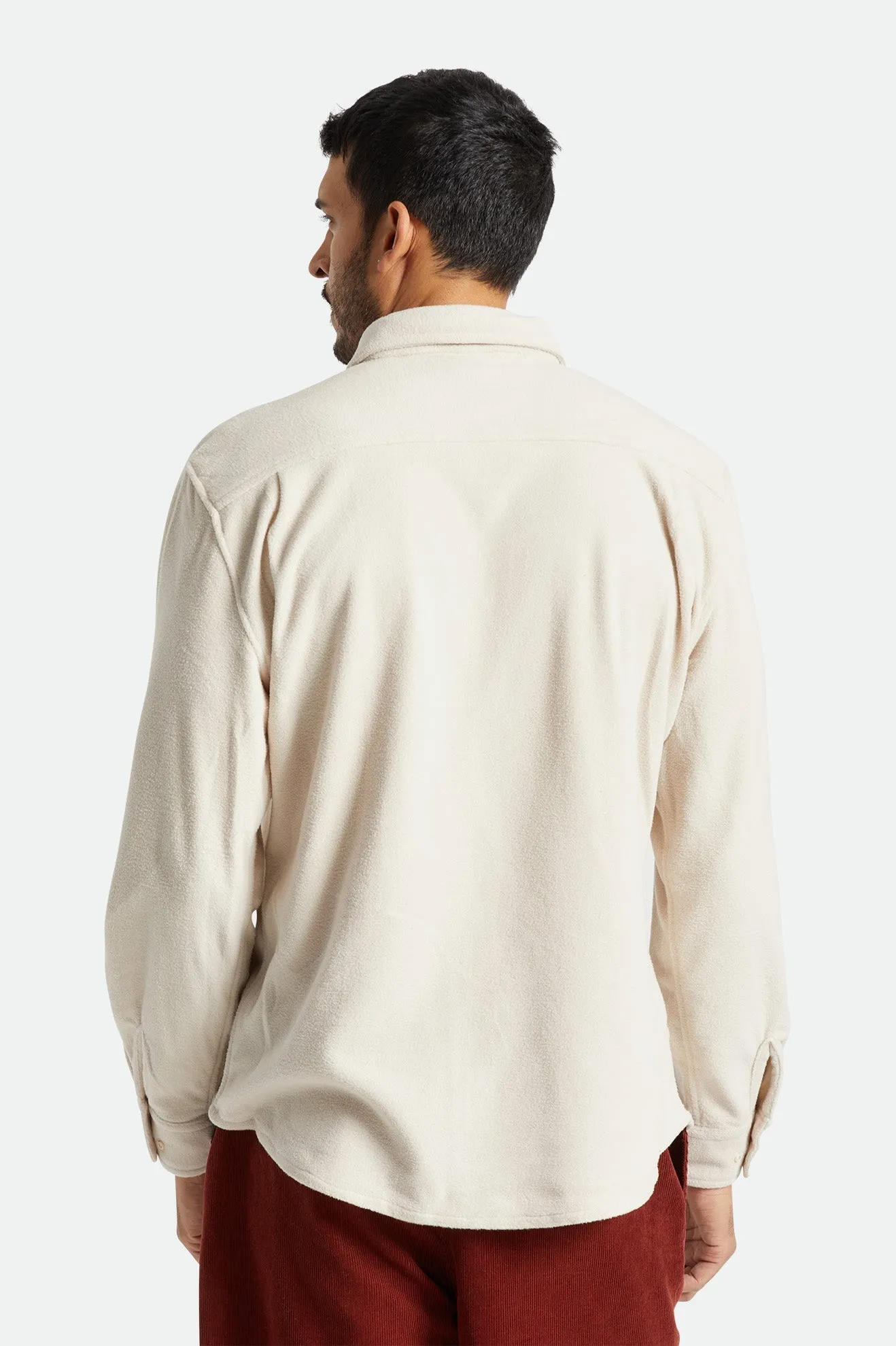 Brixton Bowery Lightweight Long Sleeve Arctic Stretch Fleece - Beige