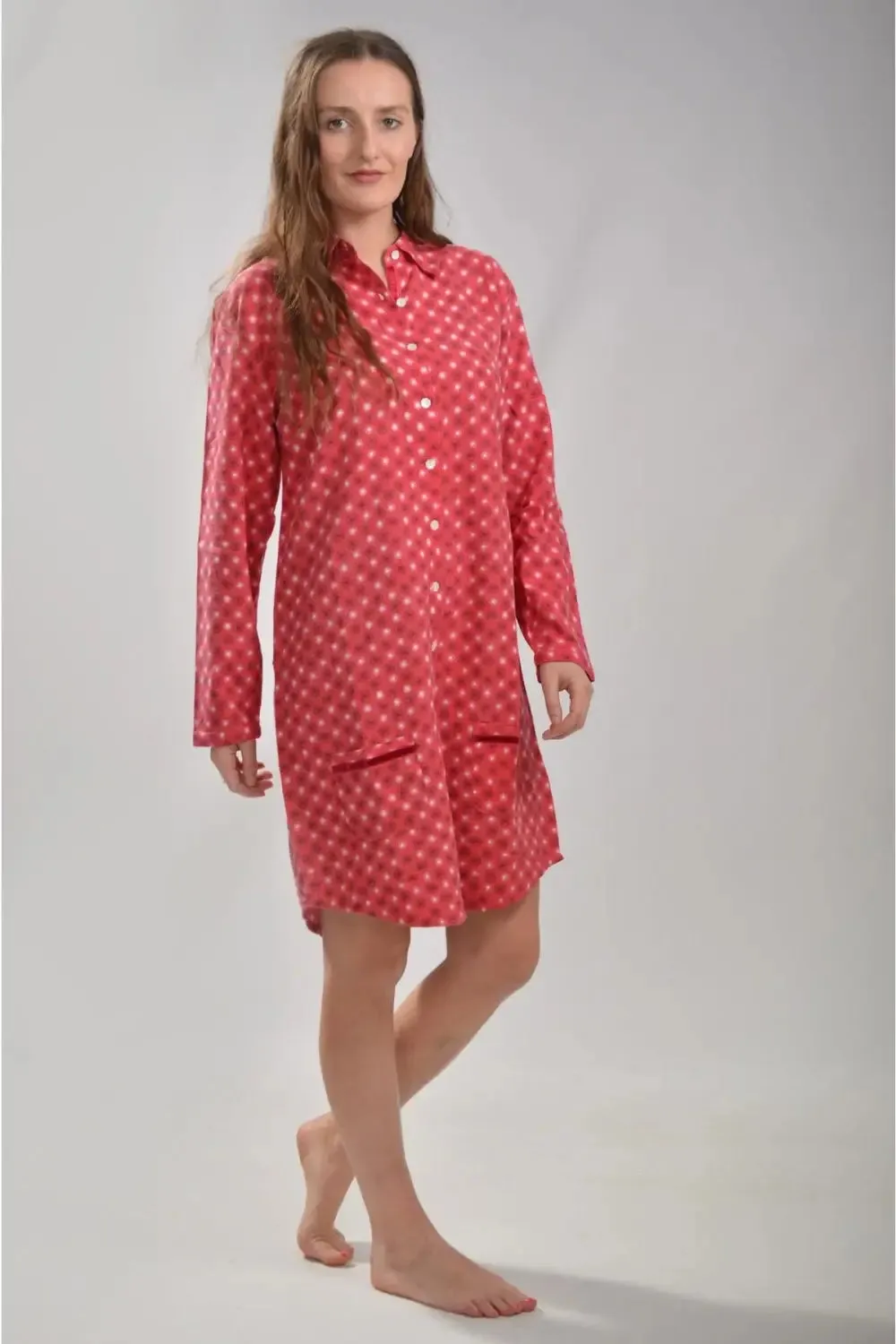 Brushed Cotton Snowflake Nightshirt