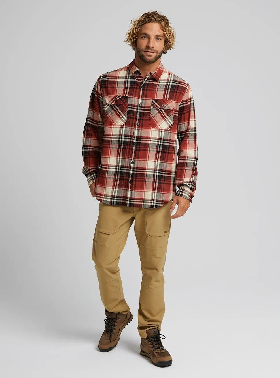 Burton Brighton Flannel Mens Tandori Stump Plaid