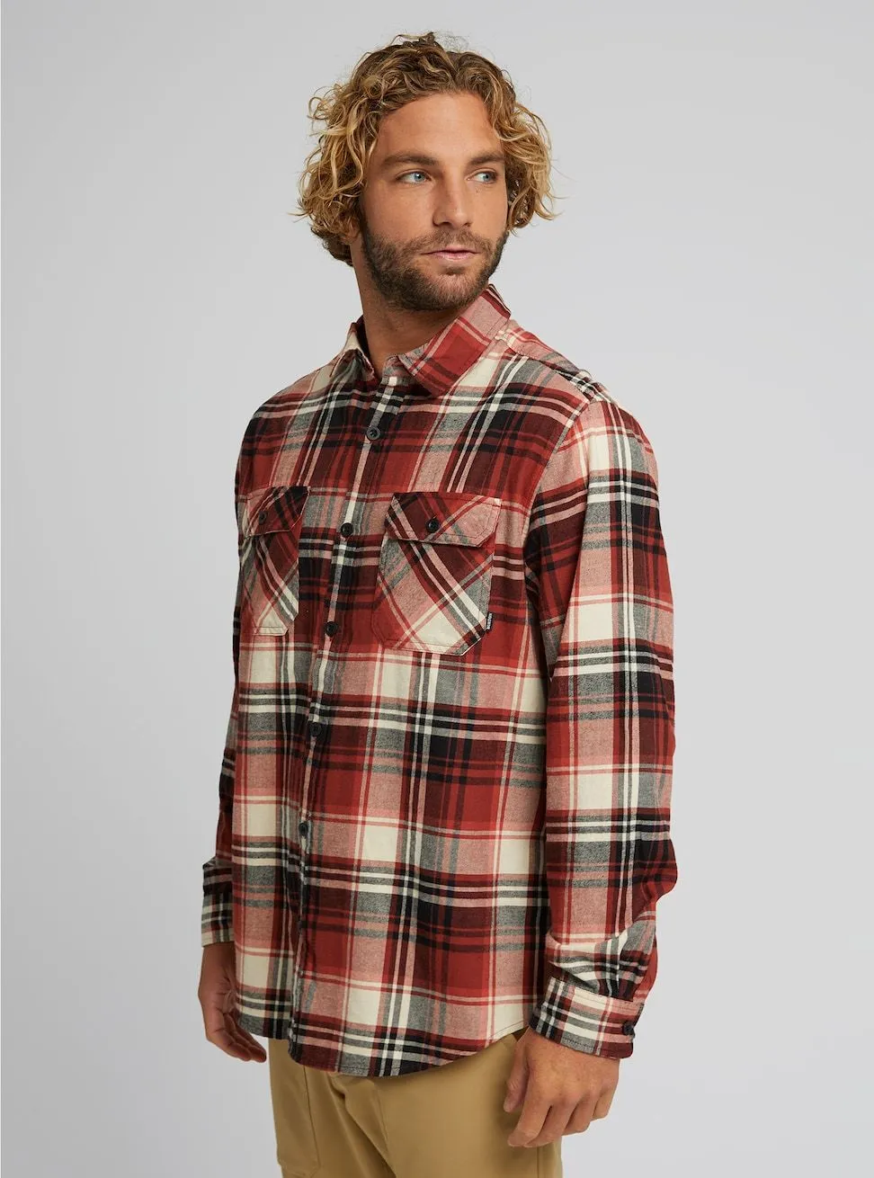 Burton Brighton Flannel Mens Tandori Stump Plaid