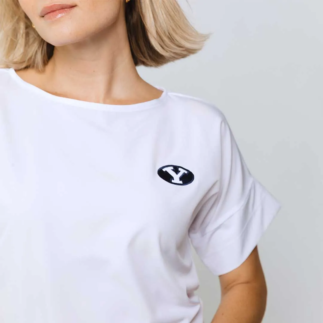 BYU Boss Tee, White