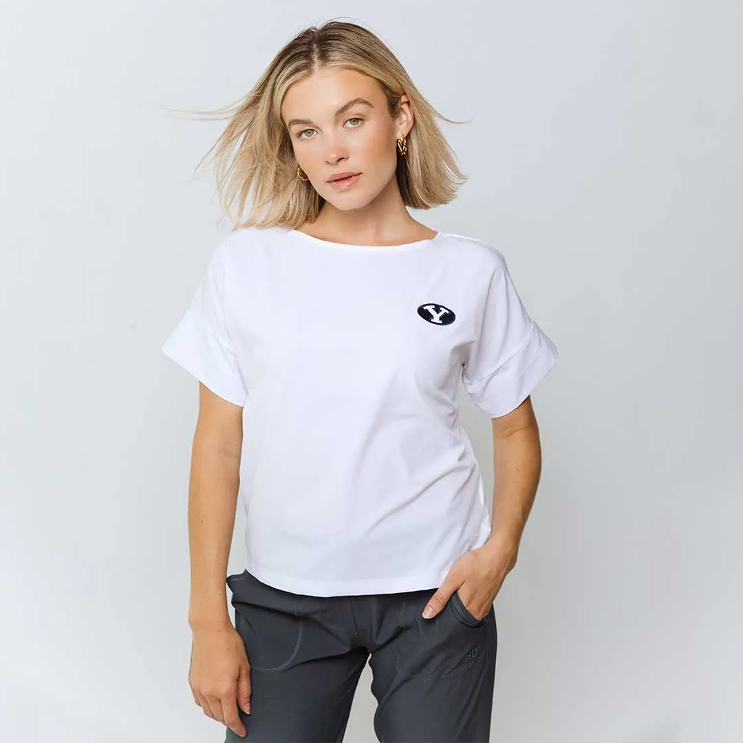 BYU Boss Tee, White