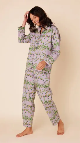 CAT'S PAJAMAS - SAKURA LUXE PIMA COTTON PAJAMAS