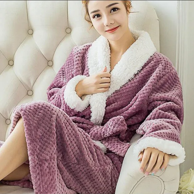 Classy Thick Flannel Robe