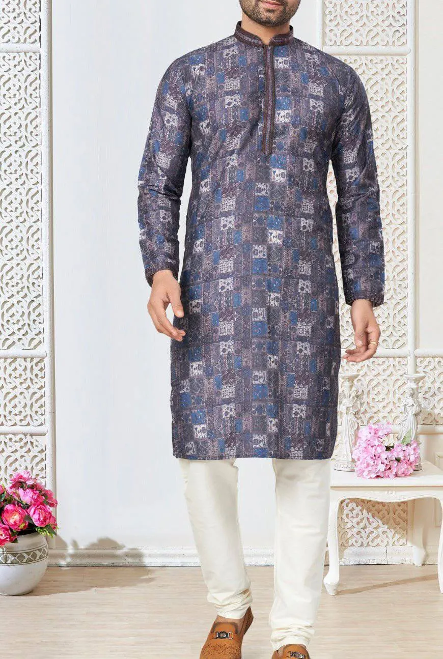 Cotton Pattern Kurta Pajama