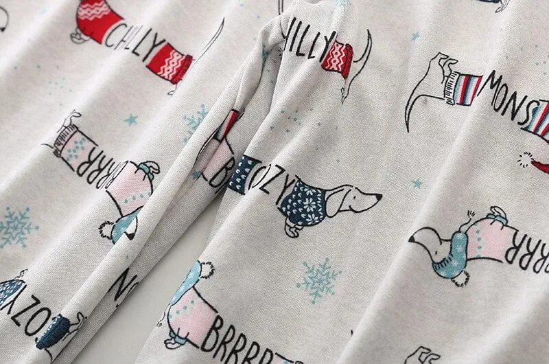 Cozy Dachshund Pajamas And Nightgown