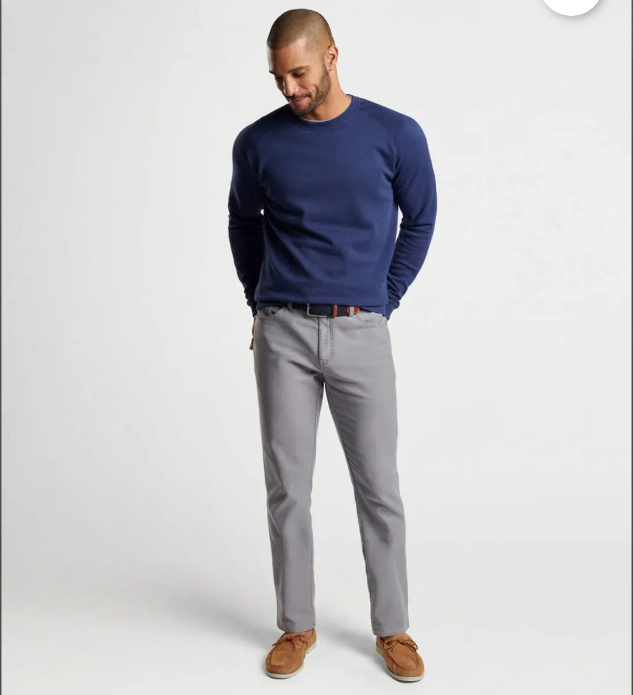 Crown Comfort Knit Crew in Navy by Peter Millar