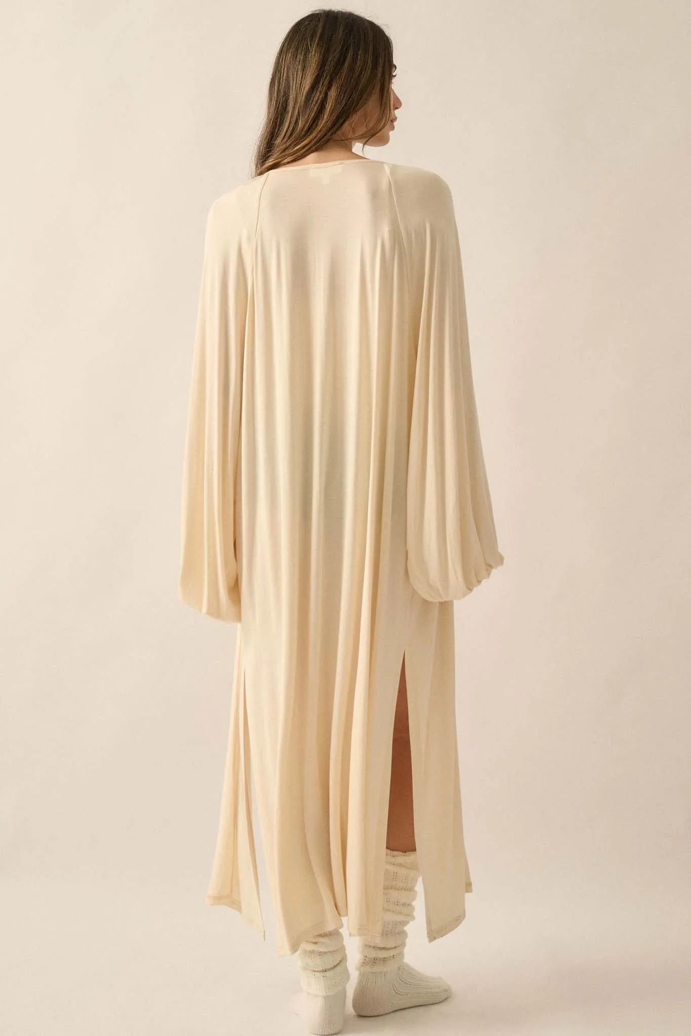 Essential Trends Modal Jersey Duster Kimono