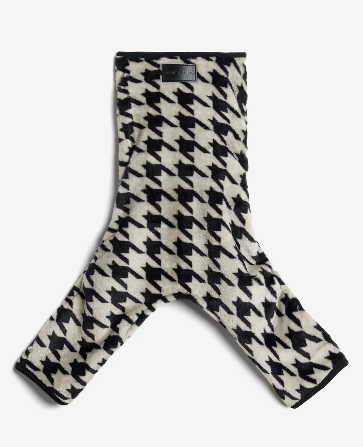 Flannel Houndstooth Dog Pajama