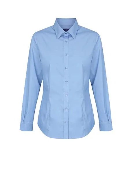 Gloweave Ladies Premium Poplin Long Sleeve Shirt (1520WL)