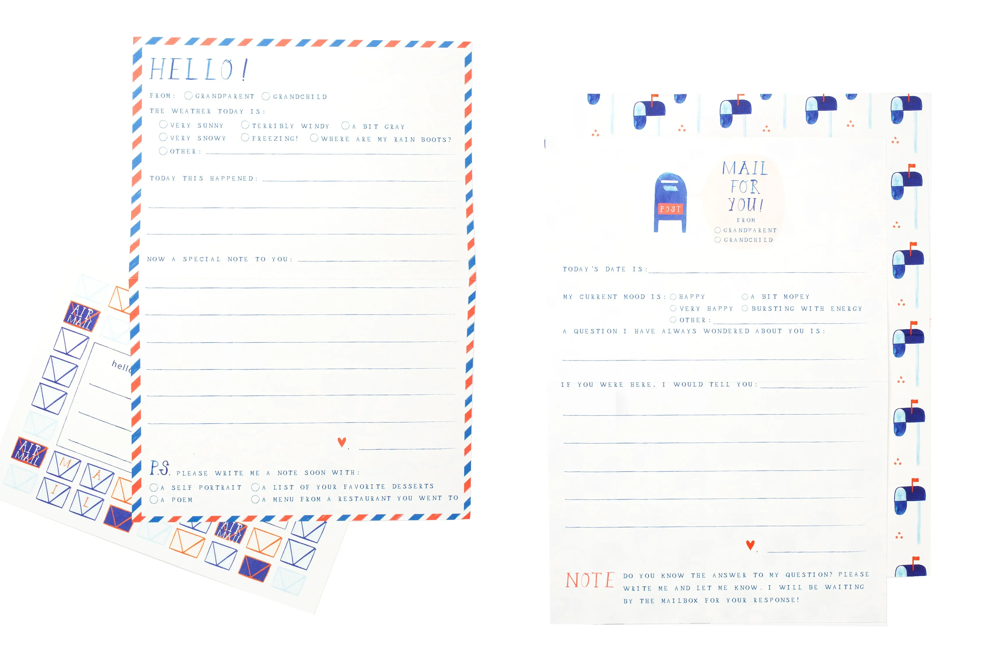 Grandparent   Grandchild Pen Pal Kit