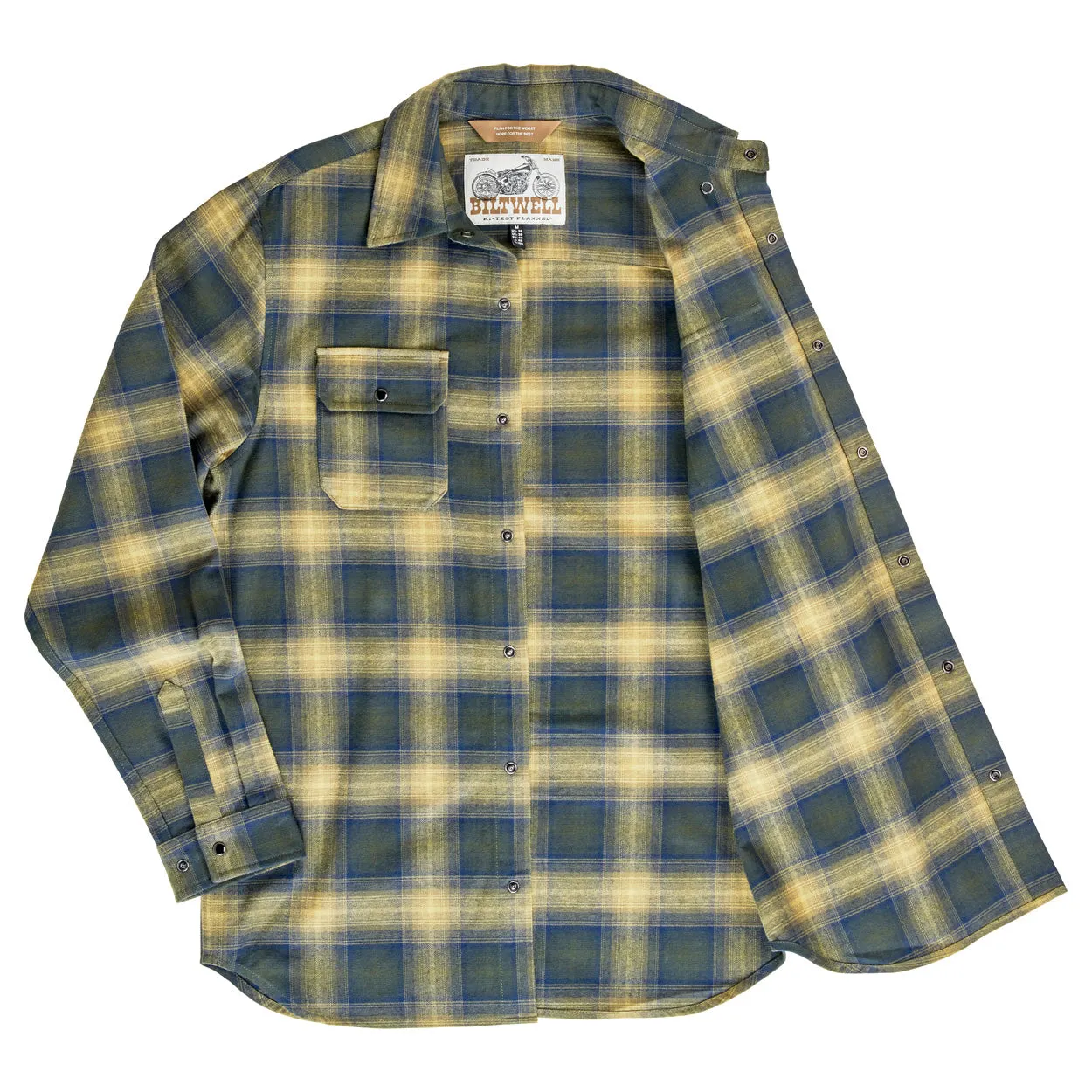 Hi Test Flannel - Moss