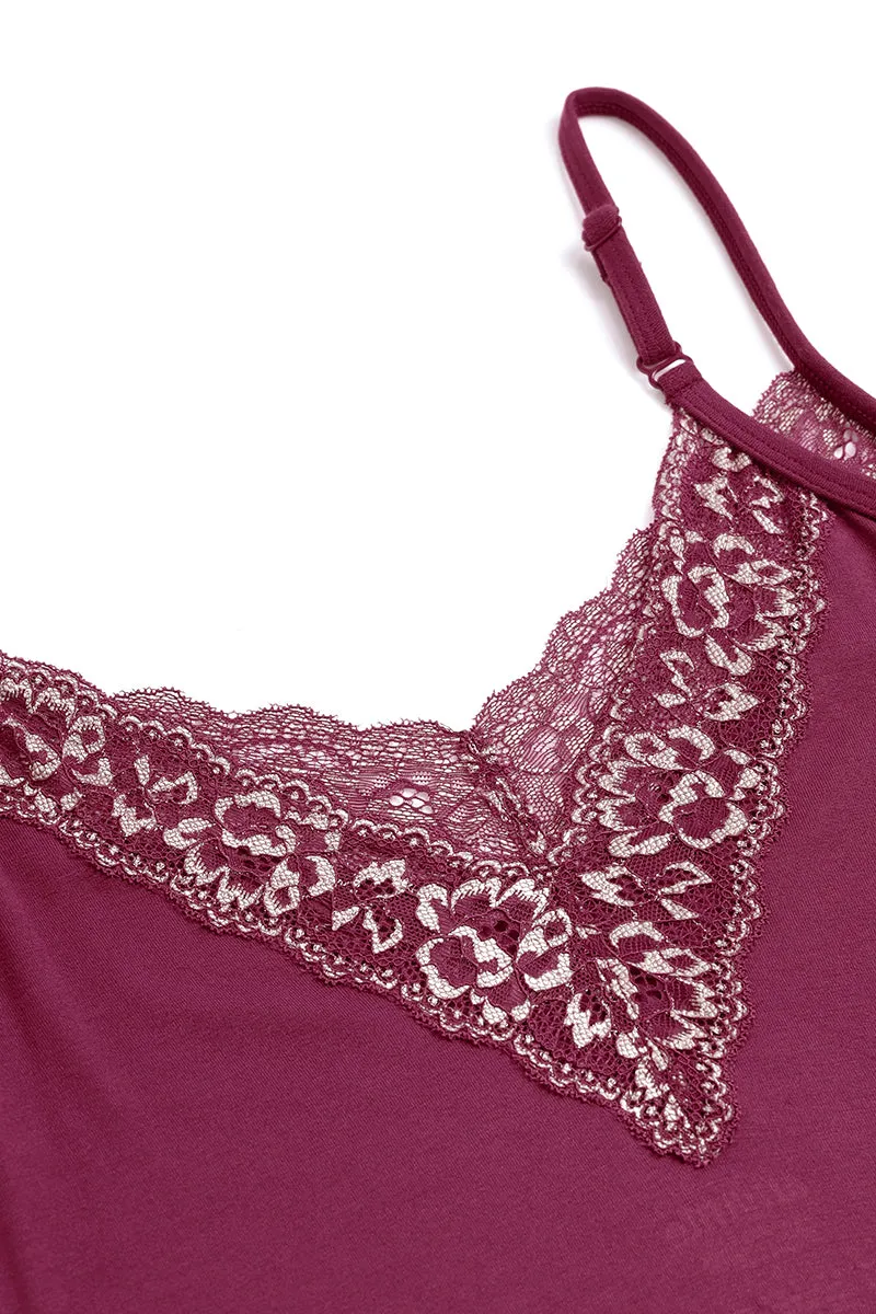 Lace Touch Sleep Chemise - Anemone