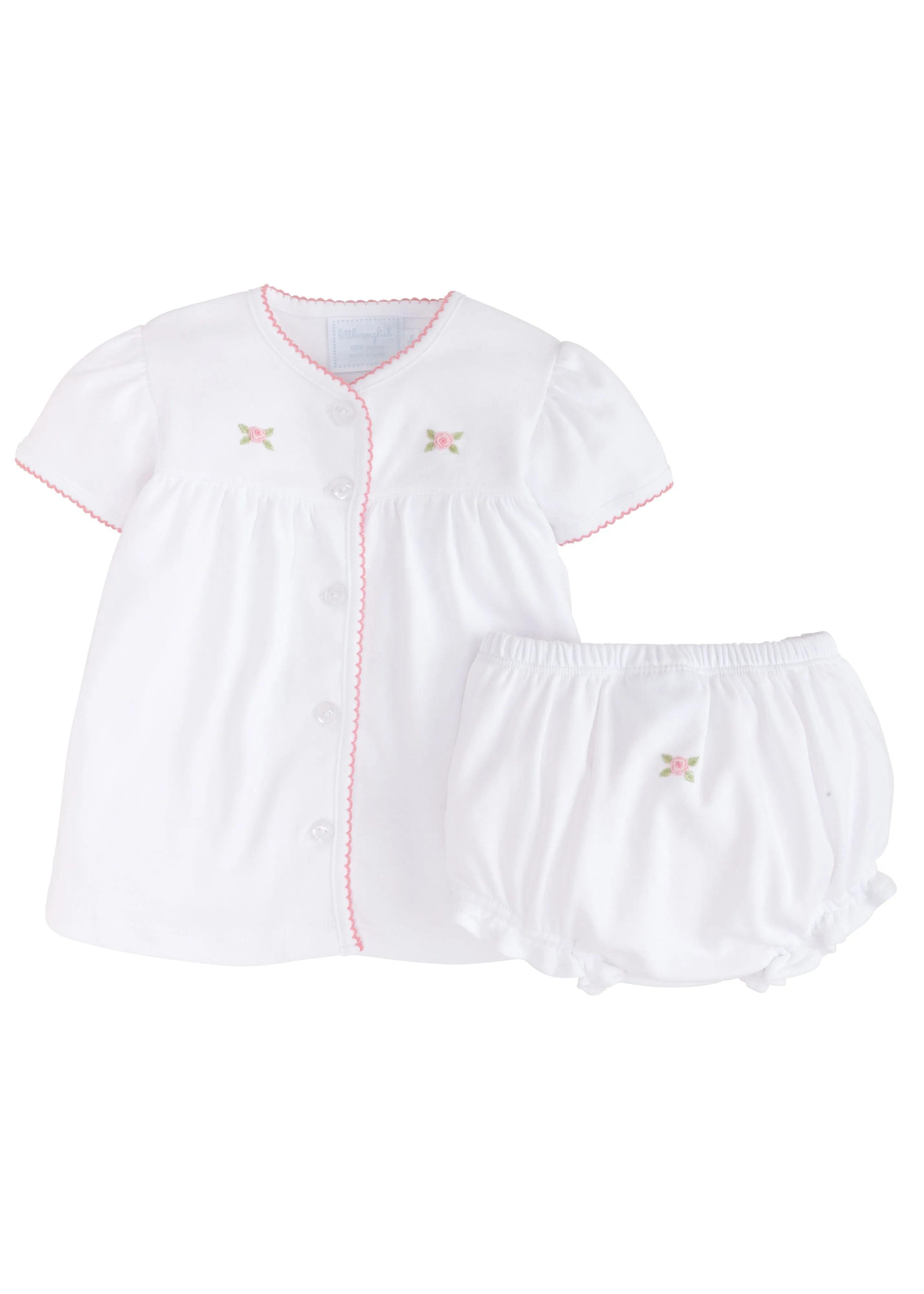 Little English Pinpoint Layette Knit Set 4906