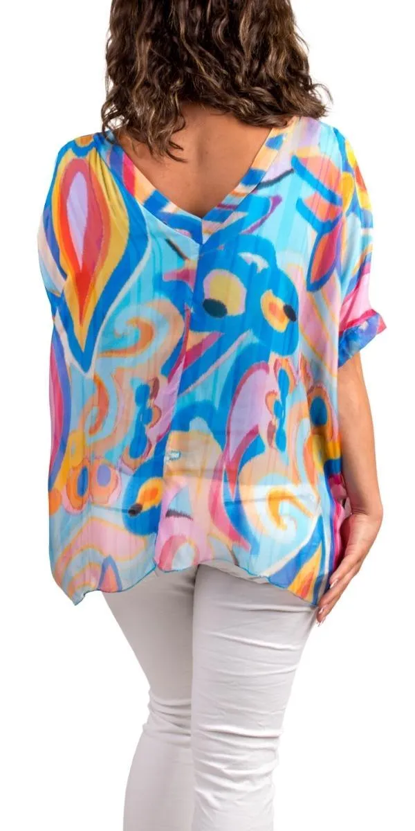 Lizane Swirl Print Blouse