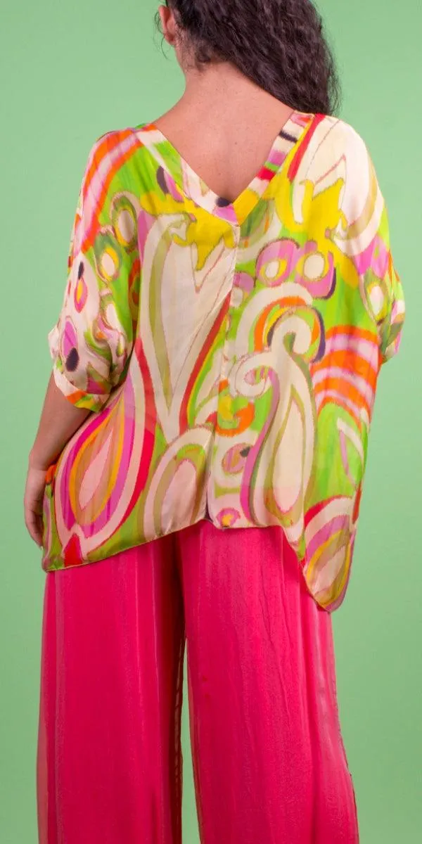 Lizane Swirl Print Blouse