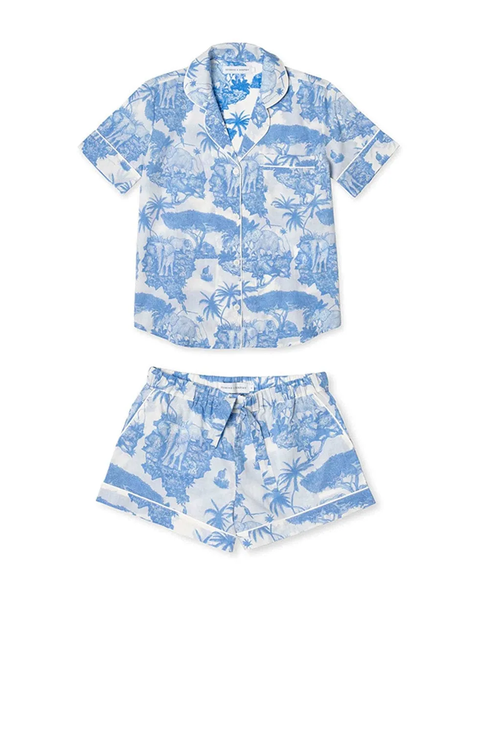 Loxodonta Organic Cotton Short Pajama Set