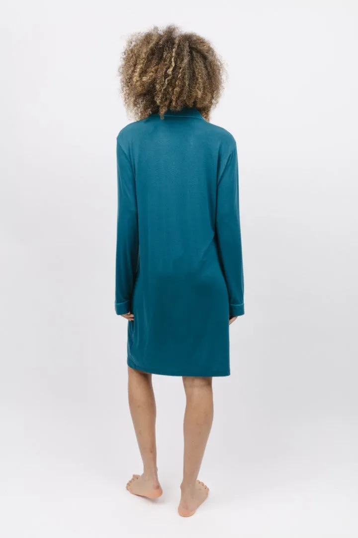 Maple Teal Modal Knit Nightshirt