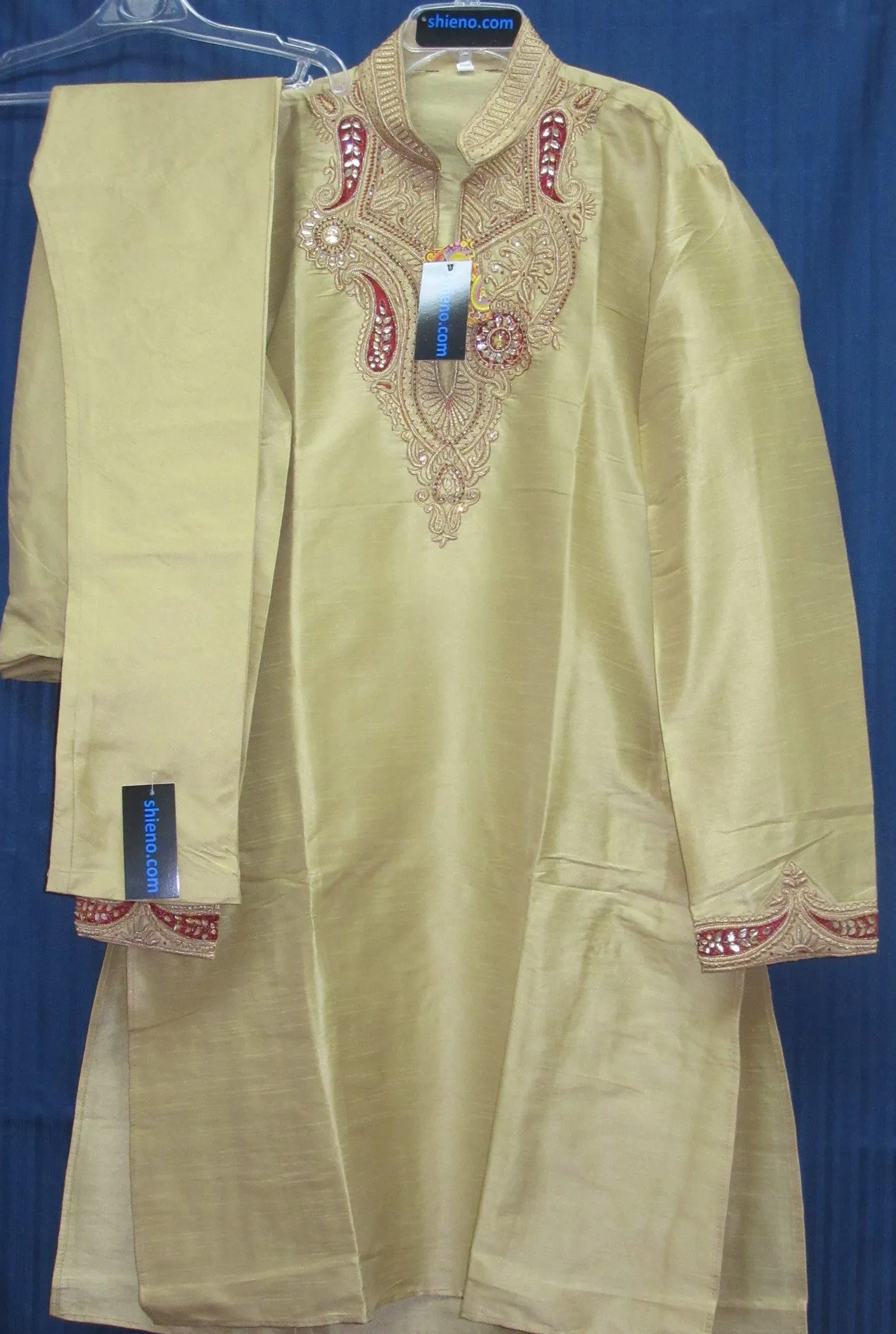 Men's 7496 Party Wear Kurta Pajama Set Medium Size Shieno Sarees