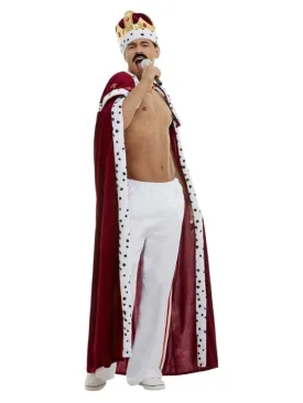 Men's Costume - Queen Deluxe Red Royal Costume