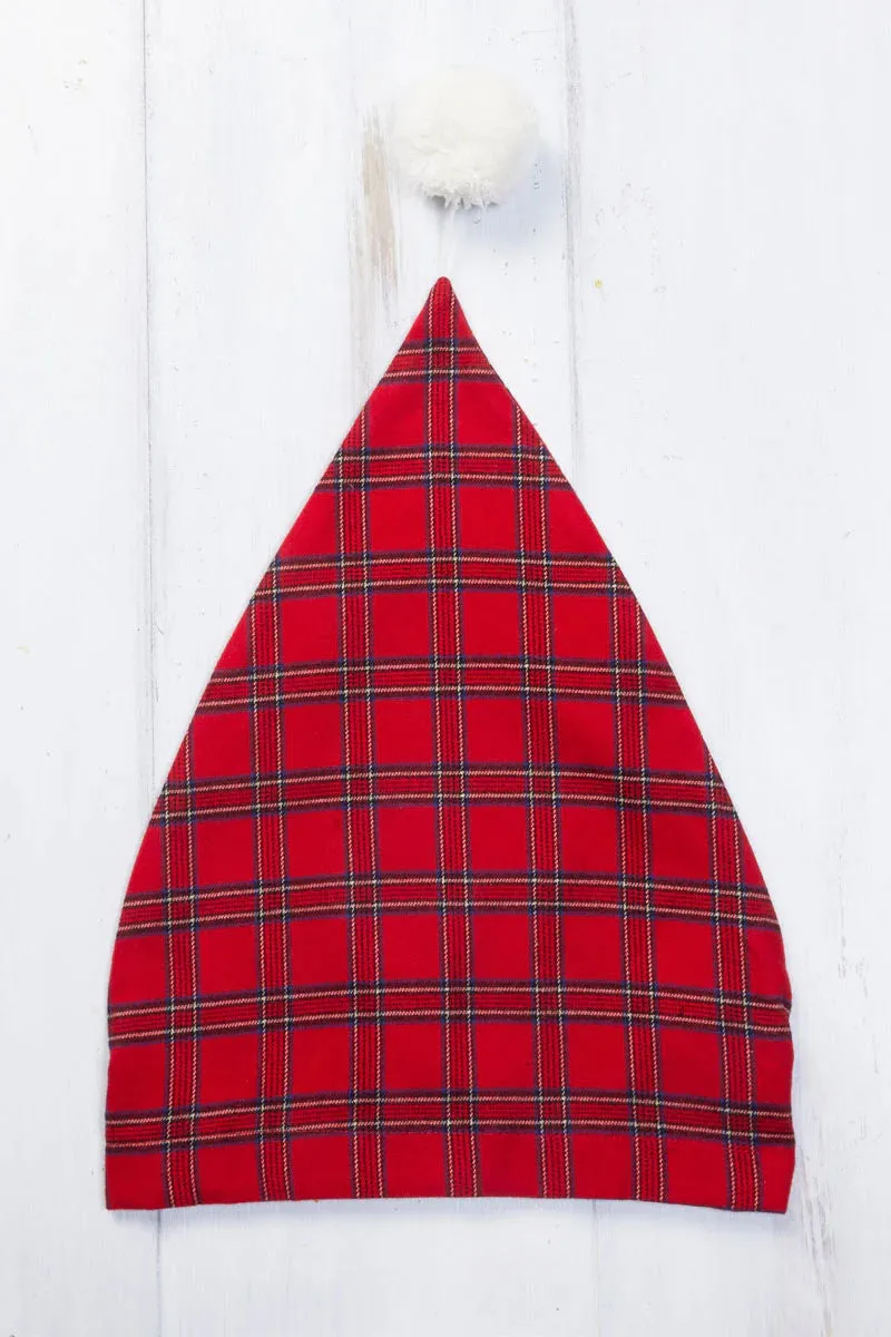 Men's Flannel Nightshirt | Red Tartan