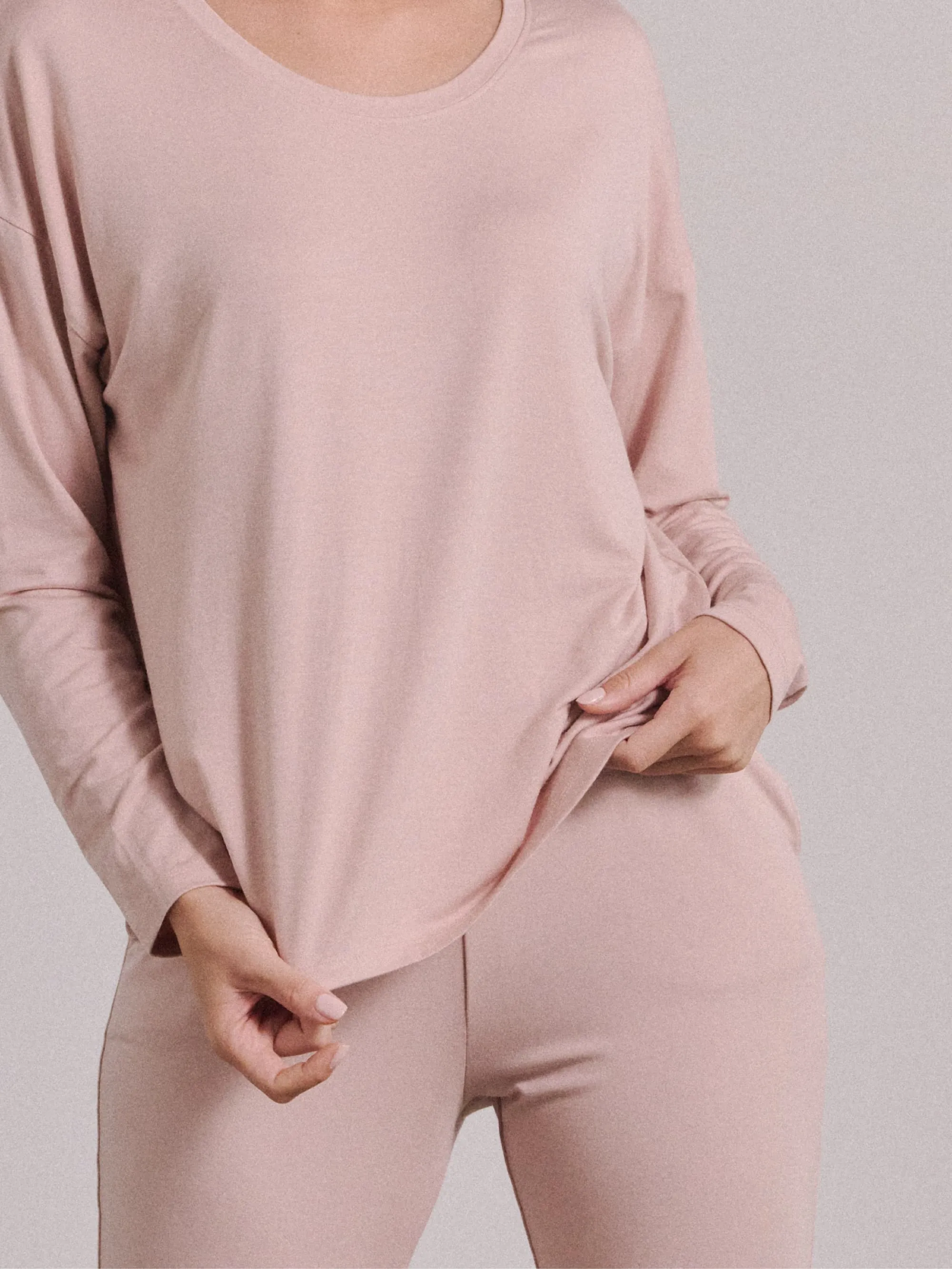 Modal Pajama Long Sleeve Tee