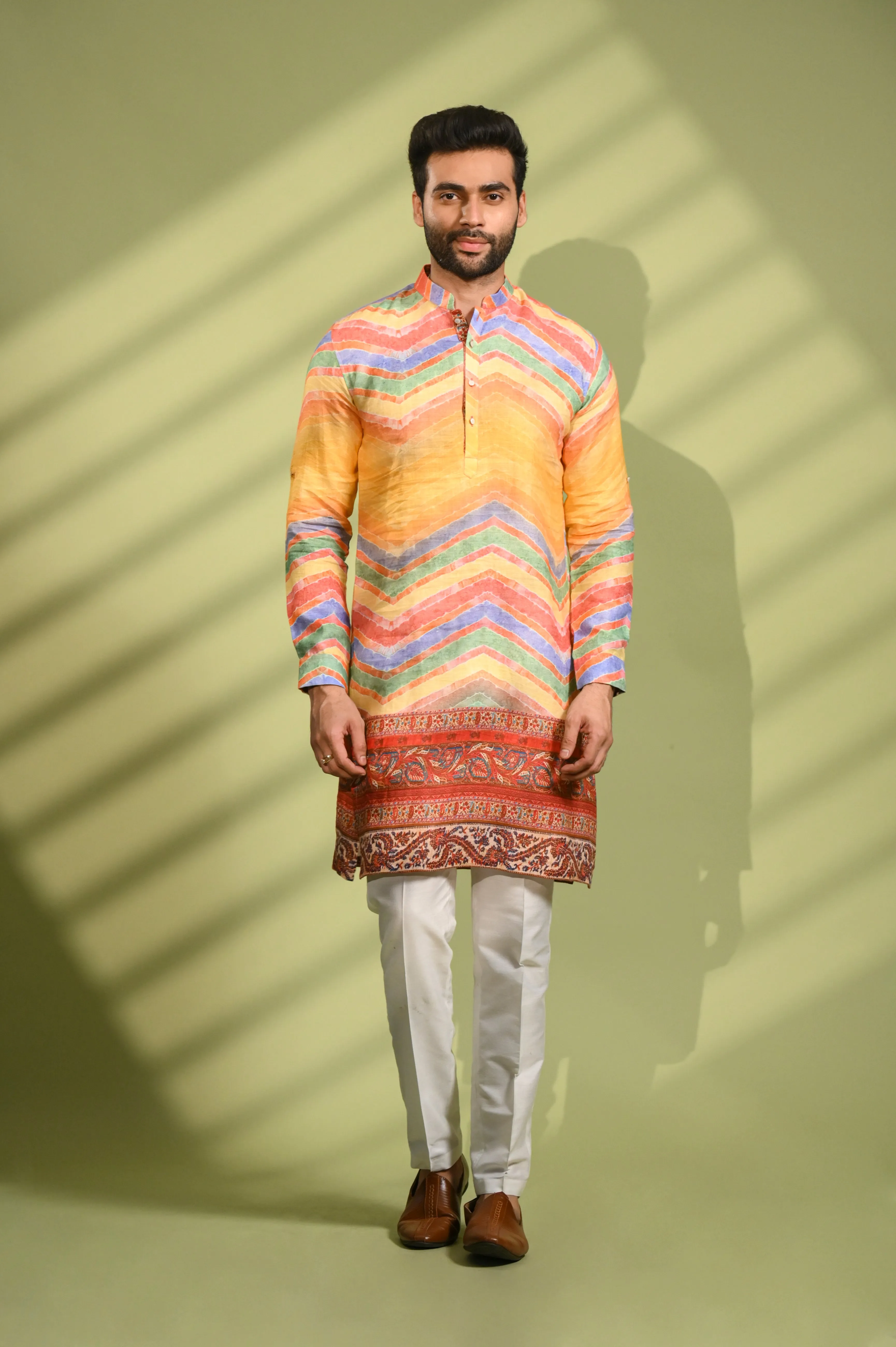 Multi Color Kurta Top with DIgital Print