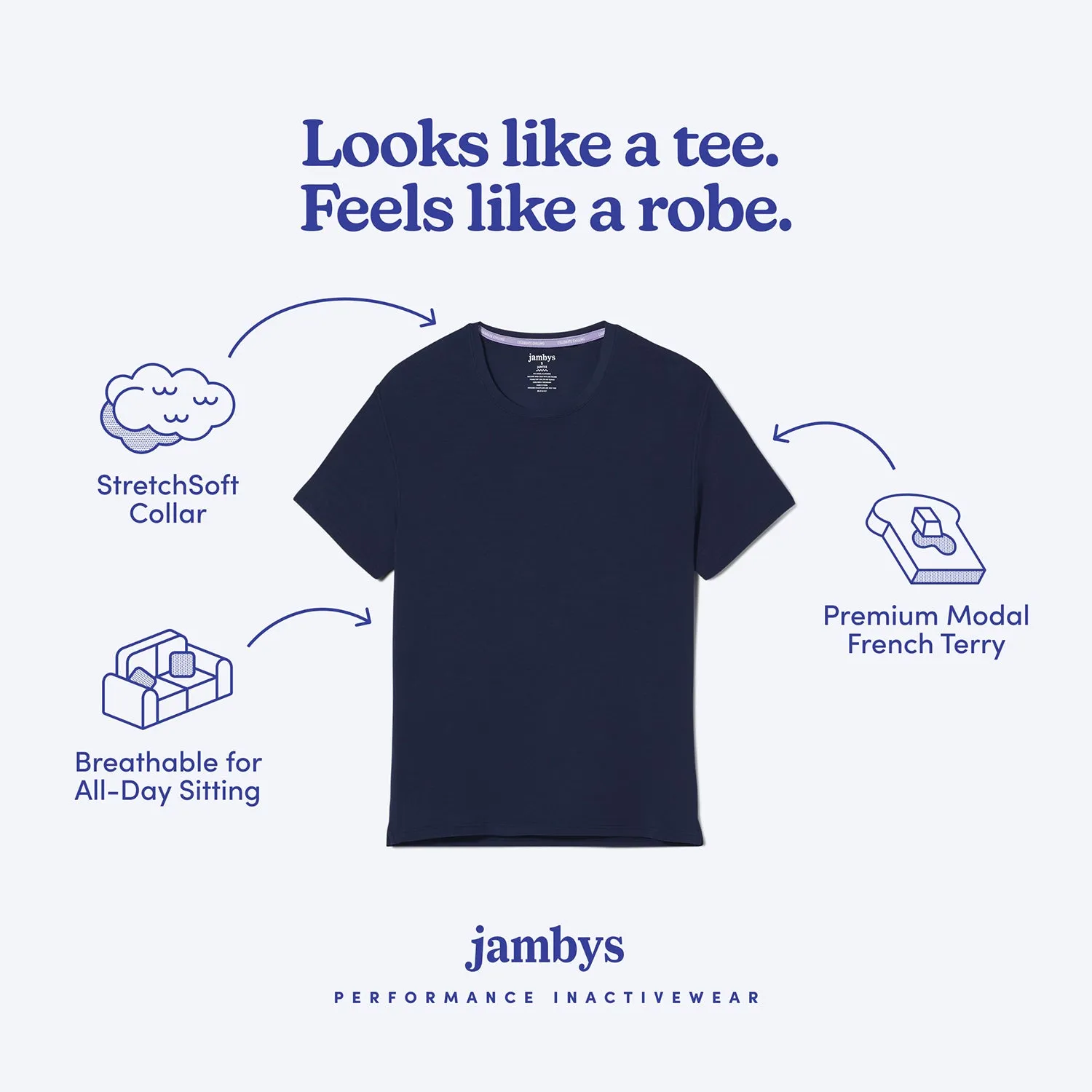 Navy JamTee