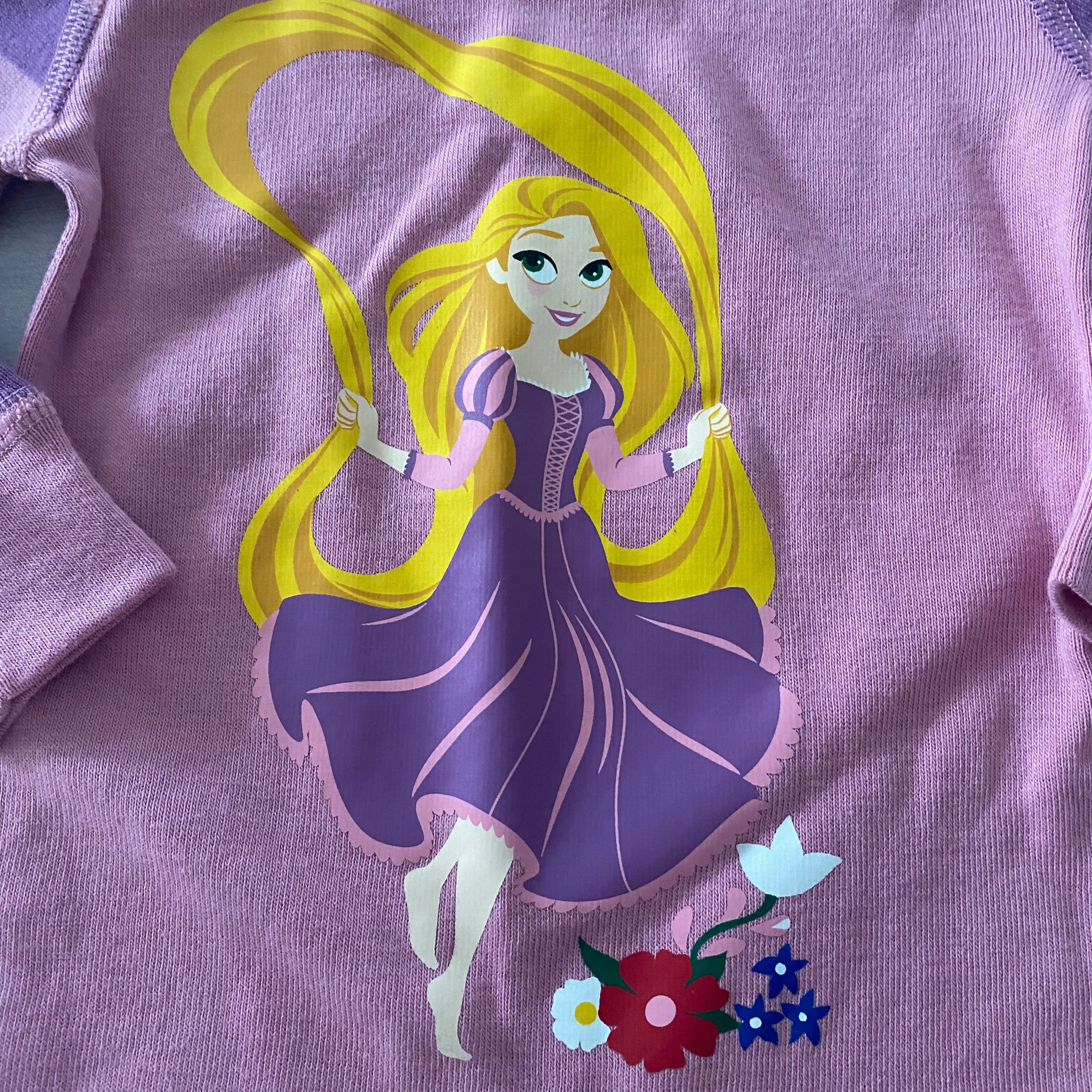 NEW Hanna Andersson Disney Rapunzel 100% Organic Cotton Pajama Set