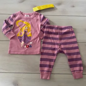 NEW Hanna Andersson Disney Rapunzel 100% Organic Cotton Pajama Set