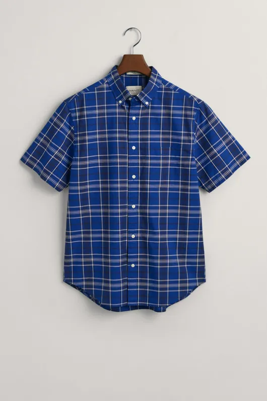 Poplin Short Sleeve Check Shirt