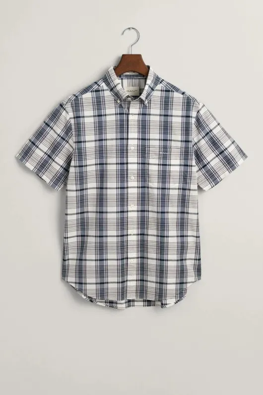 Poplin Short Sleeve Check Shirt