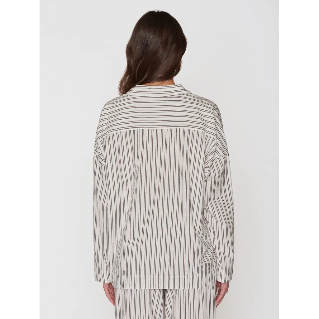 Pyjama set - GOTS/Vegan - Stripe - brown