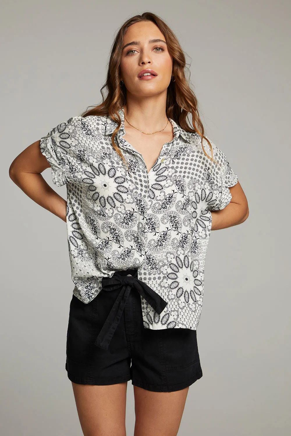 Rhythmm Paisley Bandana Button Down