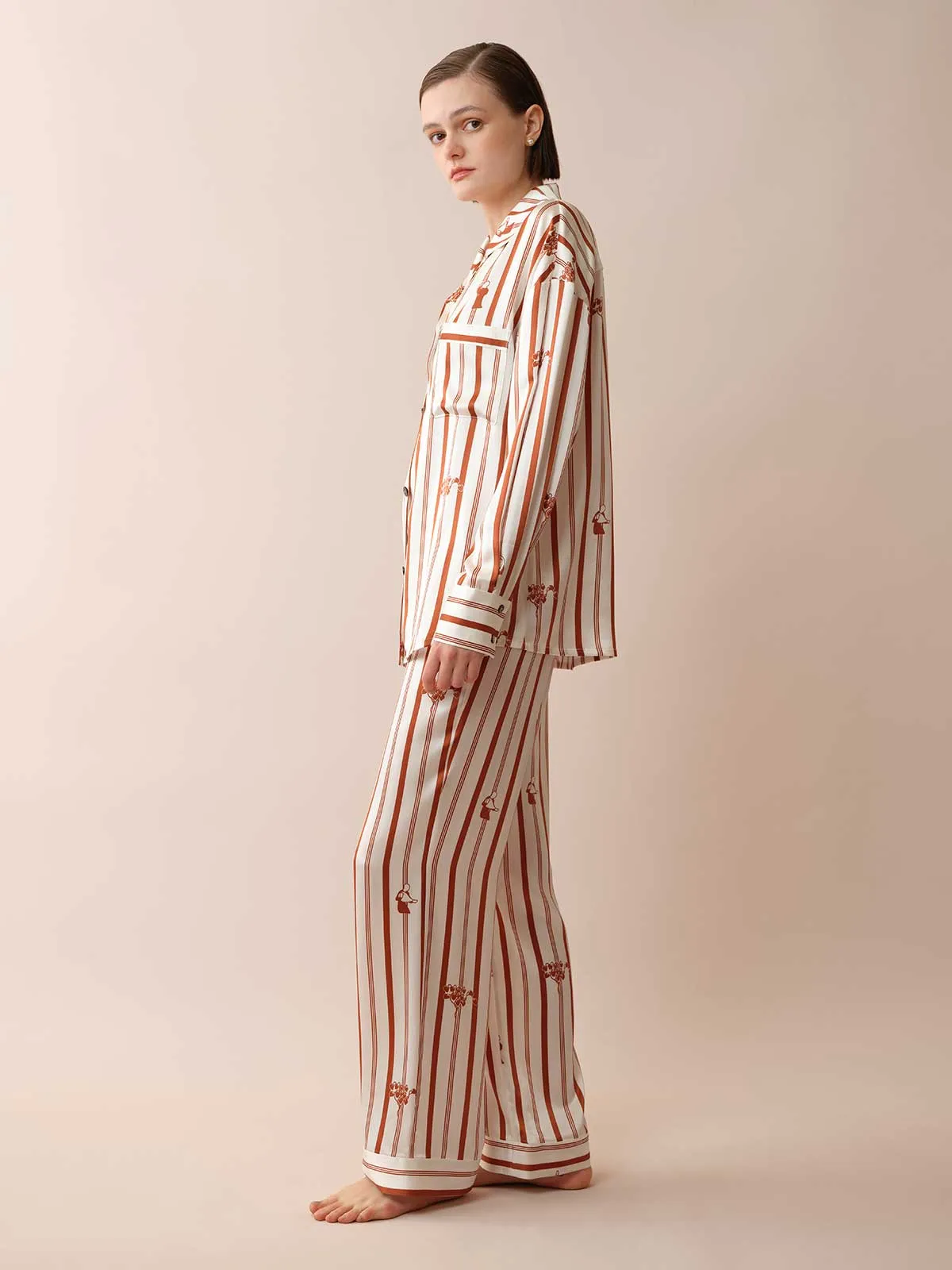 SILKINC Classic Striped Pajama Set