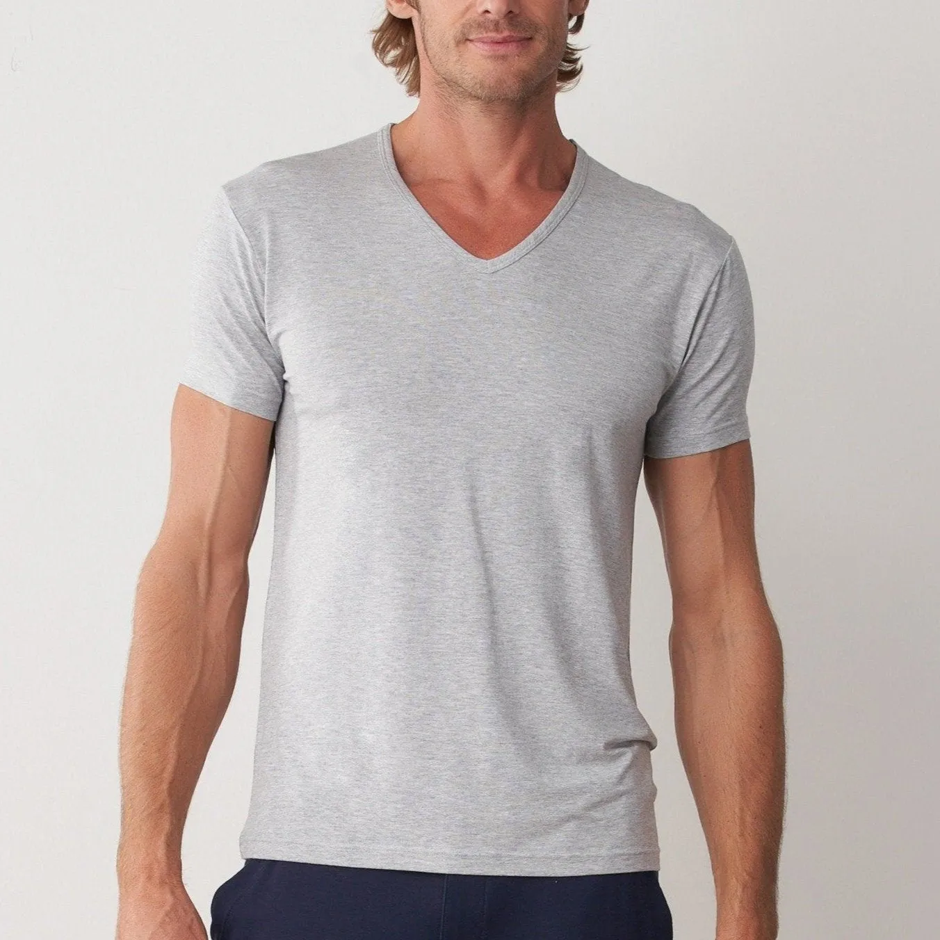 Silktouch TENCEL™ Modal Air Low Cut V Neck Short Sleeve Tee