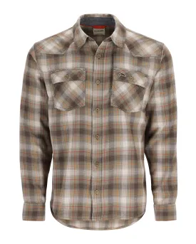 Simms M's Santee Flannel / Bay Leaf/Sun Glow Window Pane Ombre