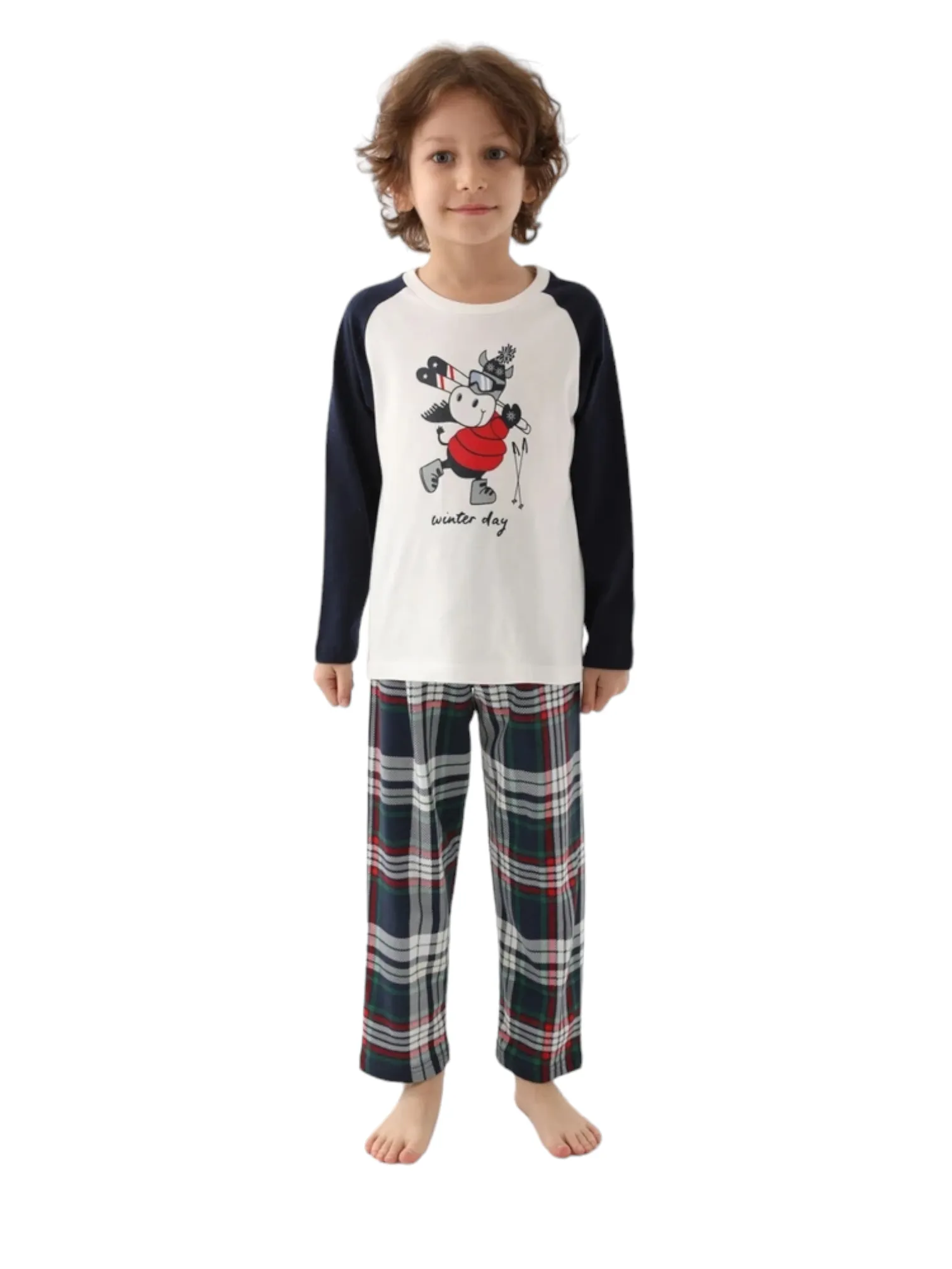 Snow Man Christmas Jammies