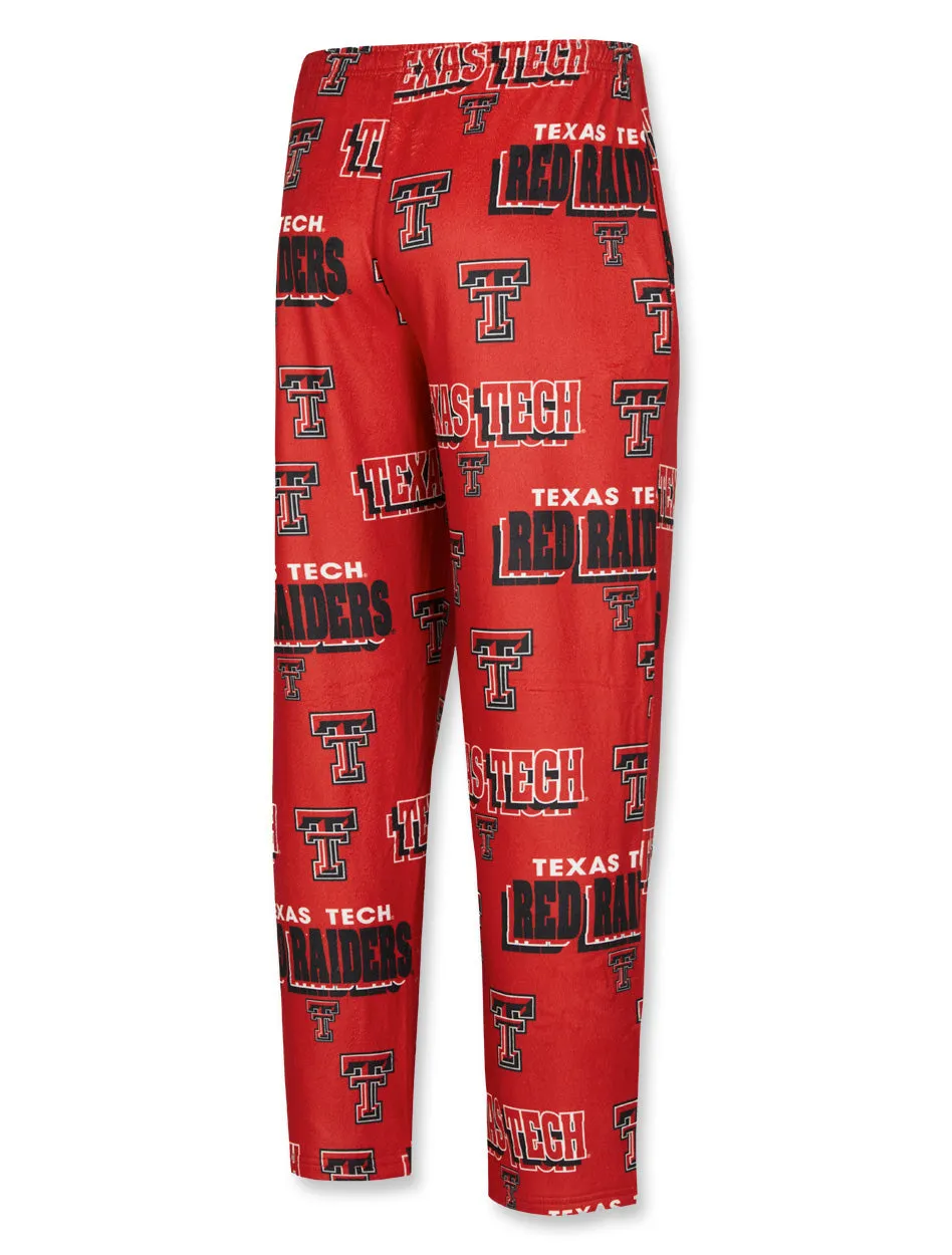 Texas Tech "Roadway" All Over Logo Men's Pajama Pants