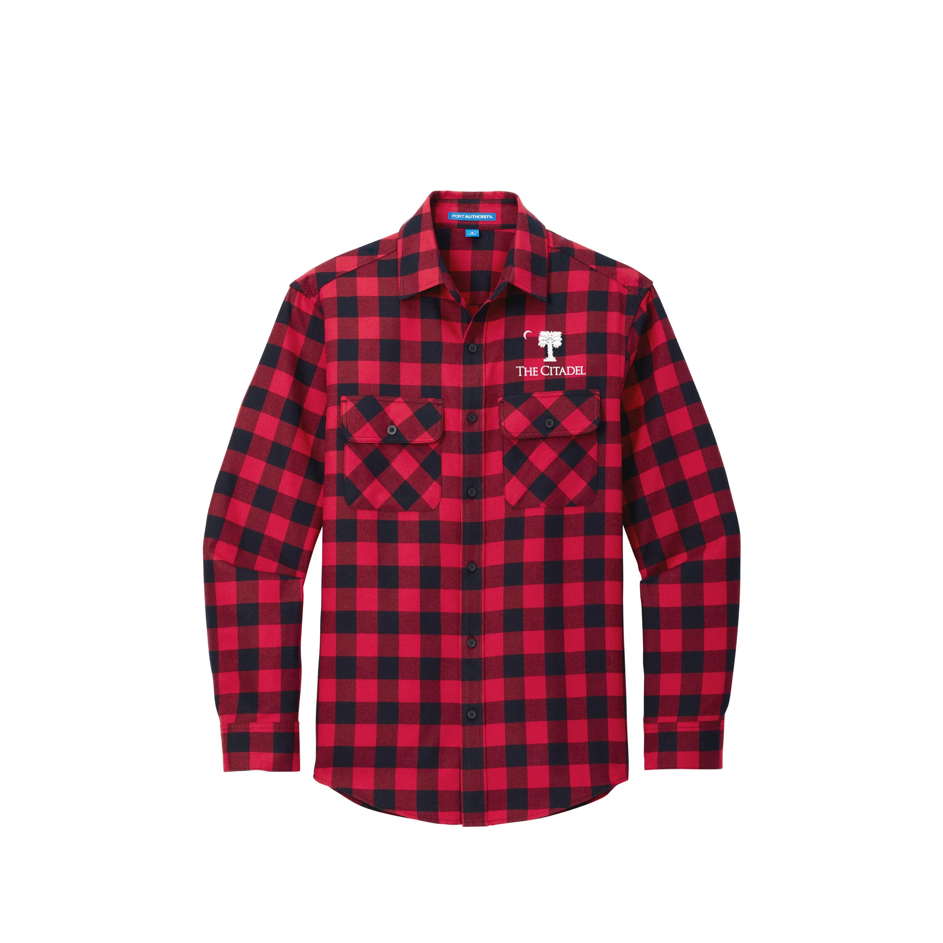 The Citadel, Big Red, Plaid Flannel Shirt