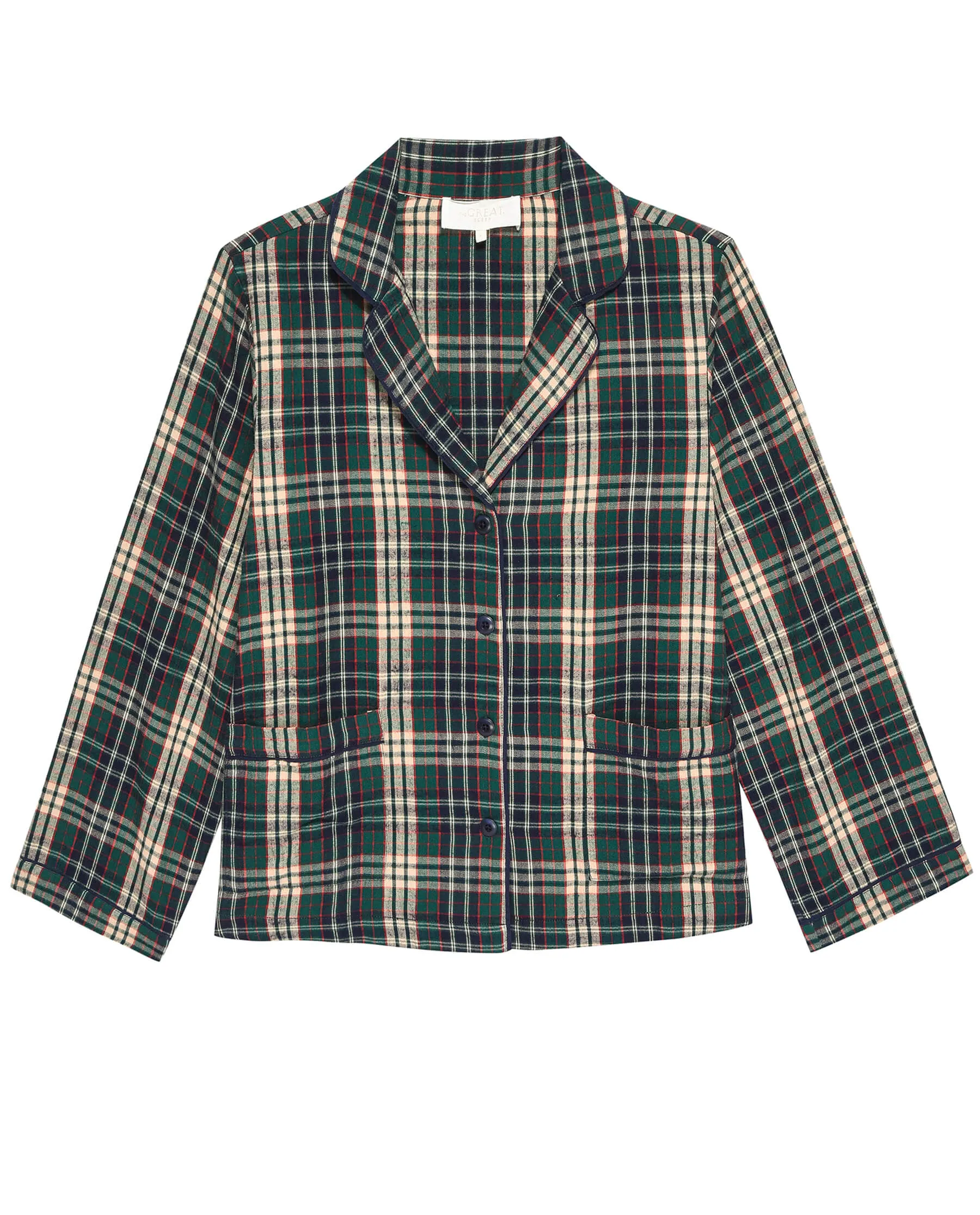 The Shrunken Pajama Top. -- Pine Needle Plaid