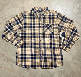 Volcom Stangelight Plaid LS - Dark Khaki